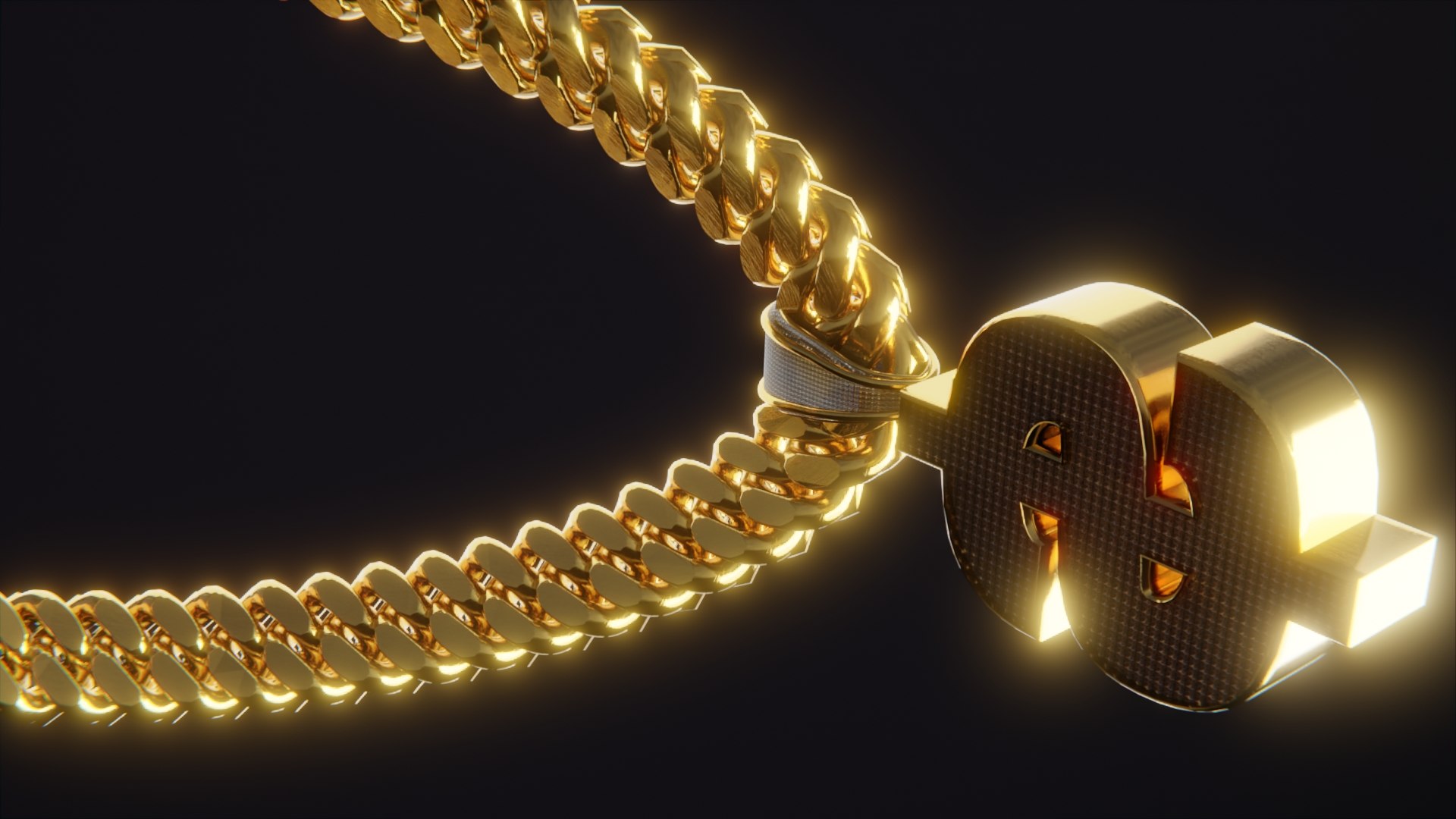 Cash Symbol Diamond Chain Model - TurboSquid 1852689