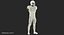 3D american football player uniform model