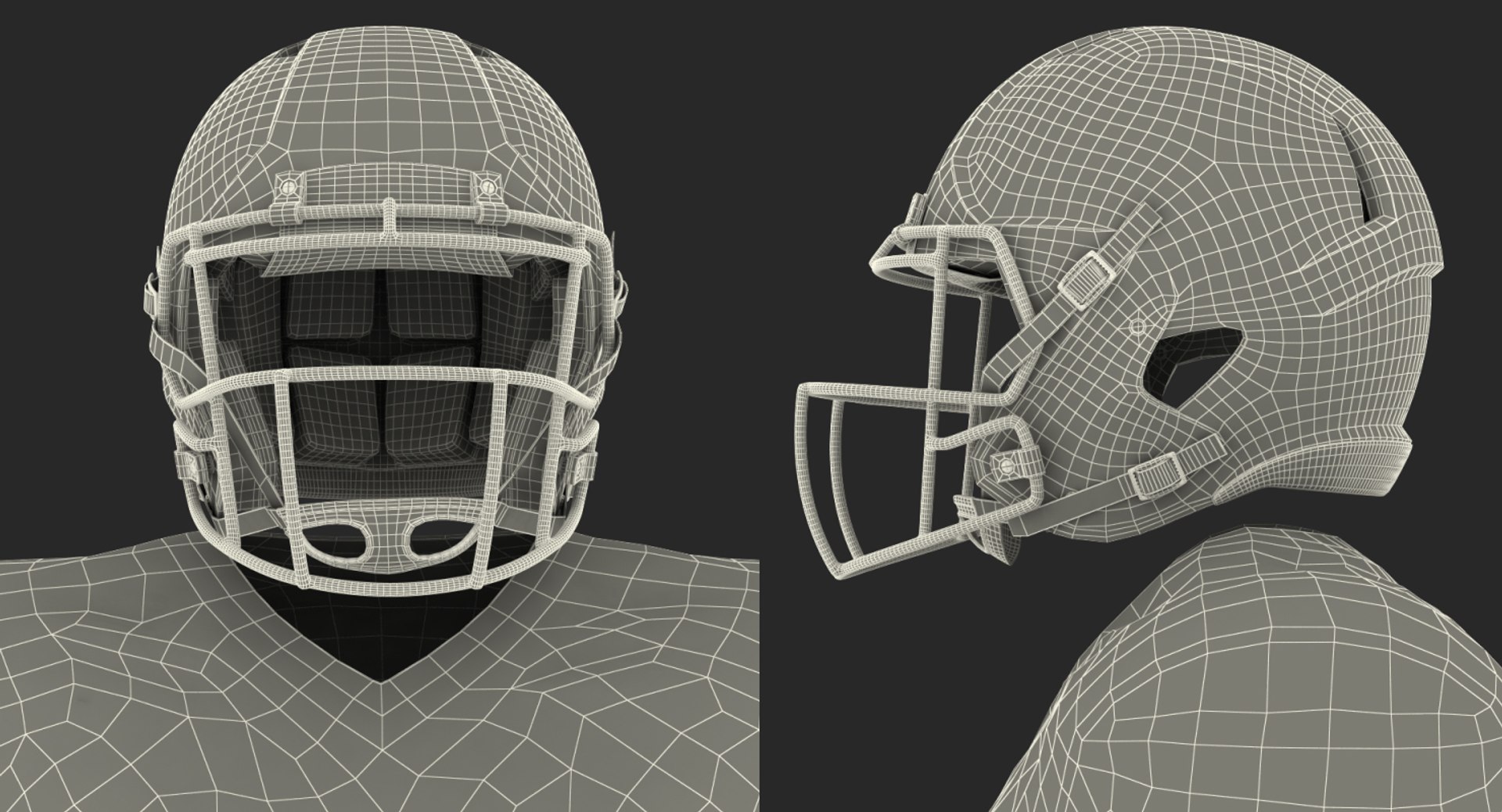 American Football Uniform 3D Model