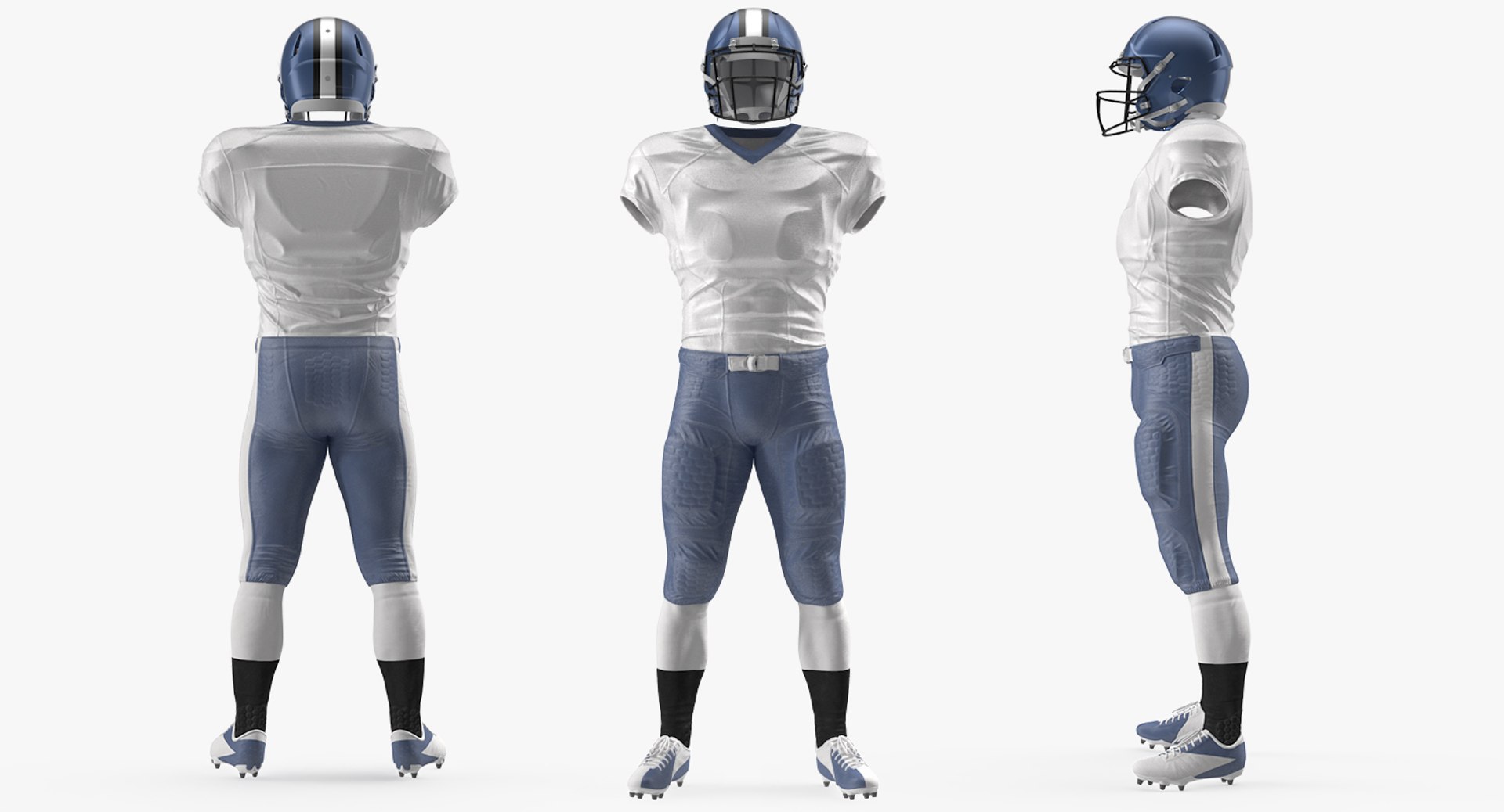 LA Rams Football Player Top Uniform 3D model