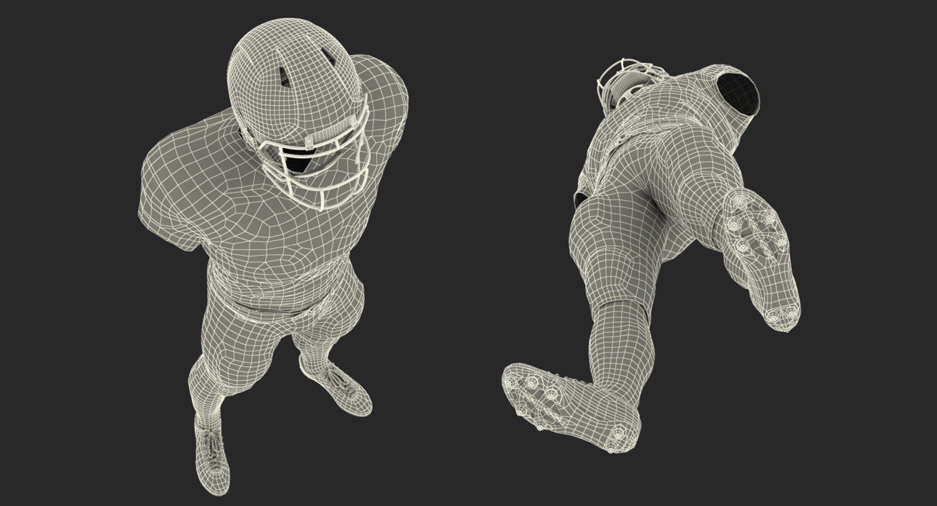 3D american football player uniform model - TurboSquid 1437786