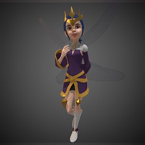 Fairy Dragonfly Princess 3D model