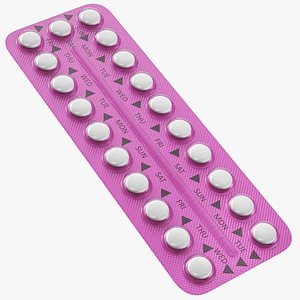 3D model Birth Control Pills Pack
