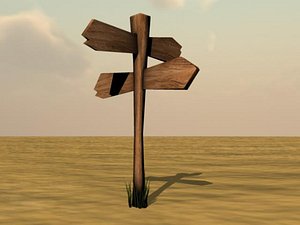 Wood Road Sign