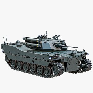 3D Otokar ALPAR UGV - Robotic And Unmanned Ground Vehicle PBR