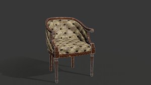 armchair chair 3D