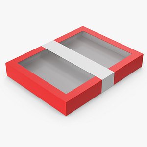 3D Red Box Package model