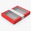 3D Red Box Package model