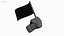 3D Hand Holding Flag model