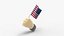 3D Hand Holding Flag model