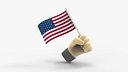 Hand Holding Flag