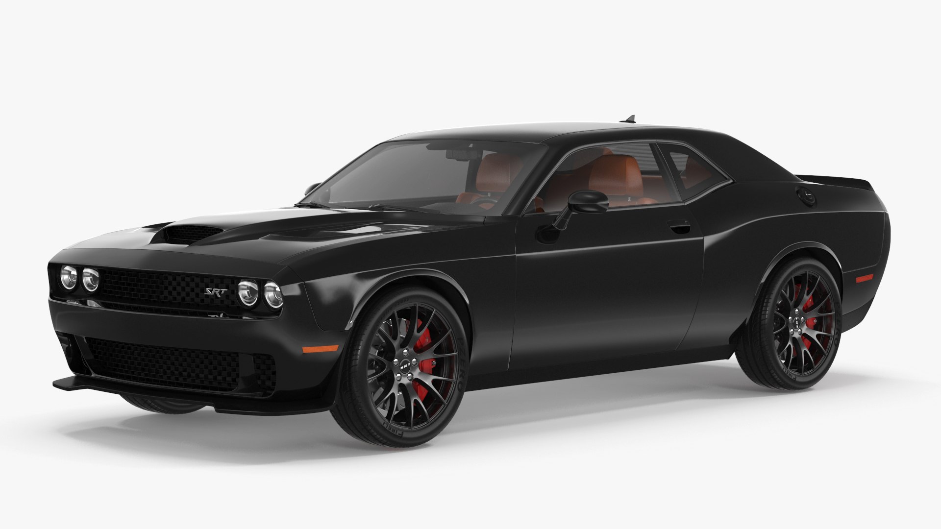 Dodge Challenger SRT Simple Interior 3D model preview