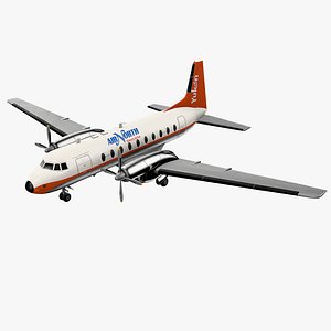 Hawker Siddley HS 748 Airplane 3D model