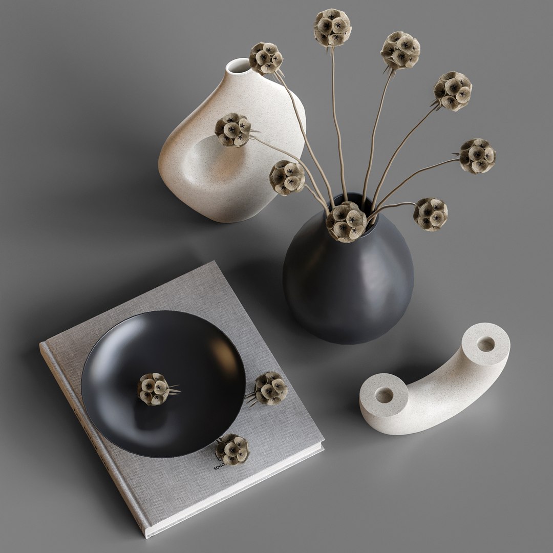 3D Decorative Set 33 - TurboSquid 1858526