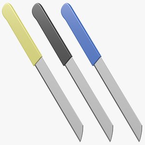 3D Knife With Plastic Handle PBR model