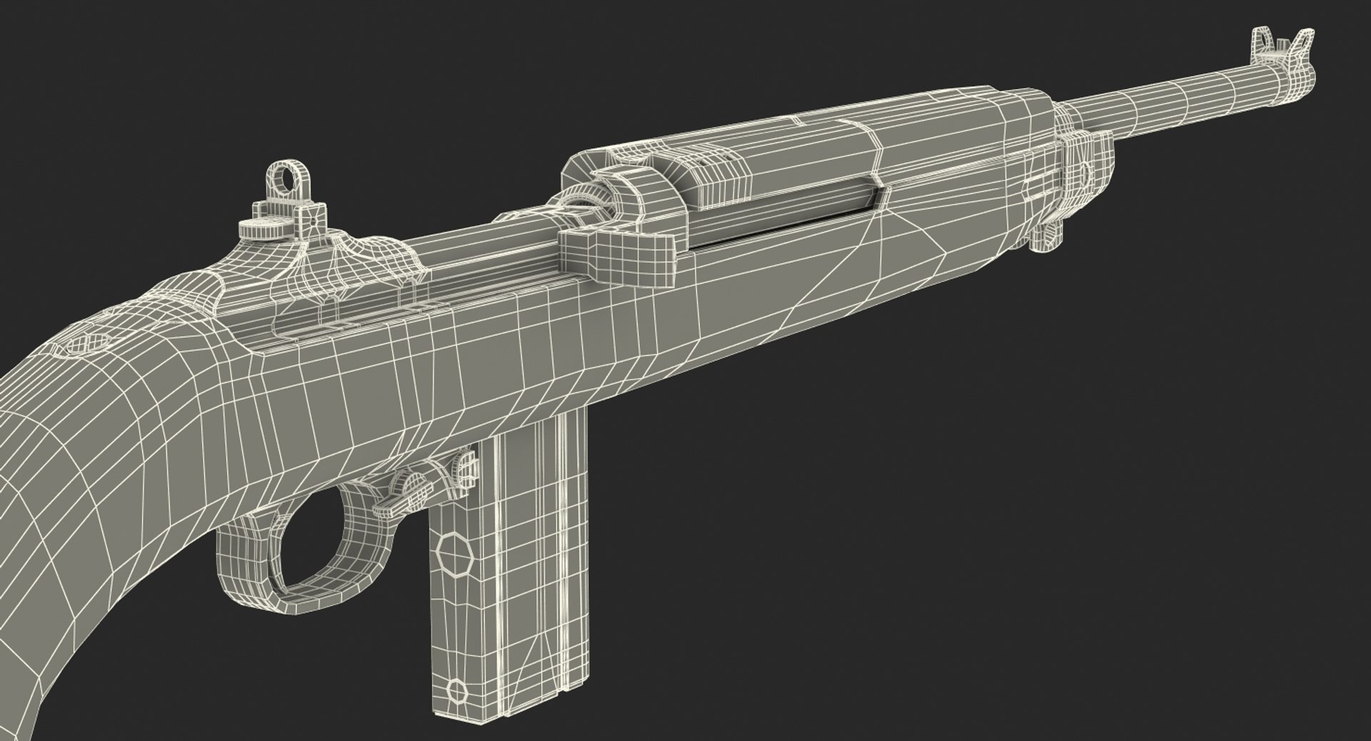 3d model american m1 carbine