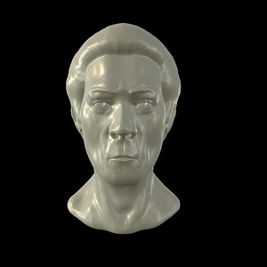 3D sculpt man s head model