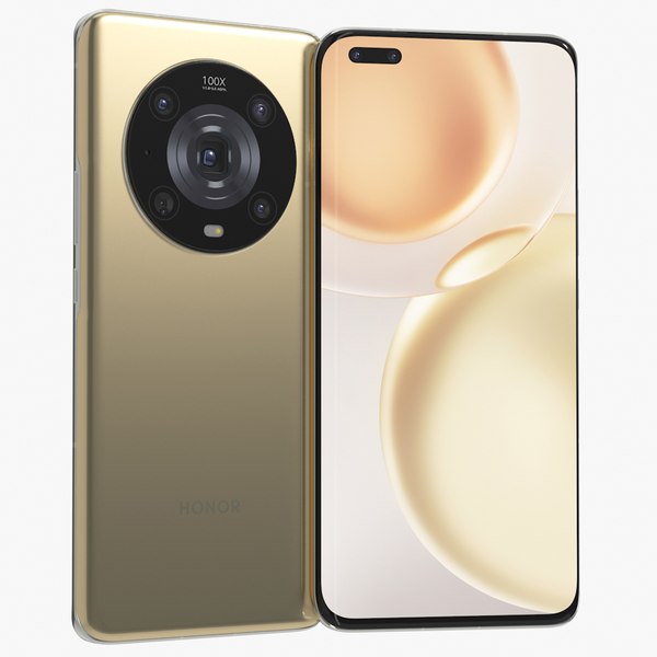 3D Honor Magic 4 Pro Gold