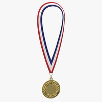 Olympic Style Medal 01 Gold Worn