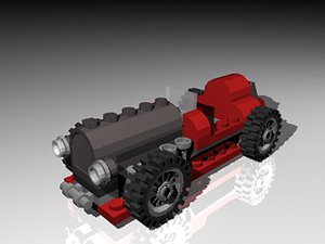 3d model lego adventure sport car