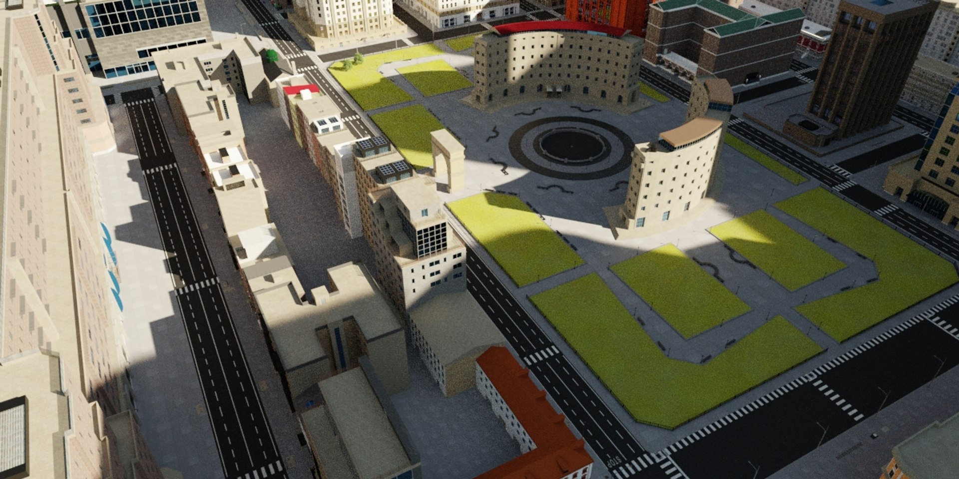 Architecture City Cityscape 3D Model - TurboSquid 1670957
