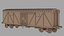 Vagón de mercancías cubierto de ferrocarril