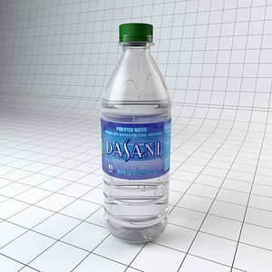 3d model bottle dasani water