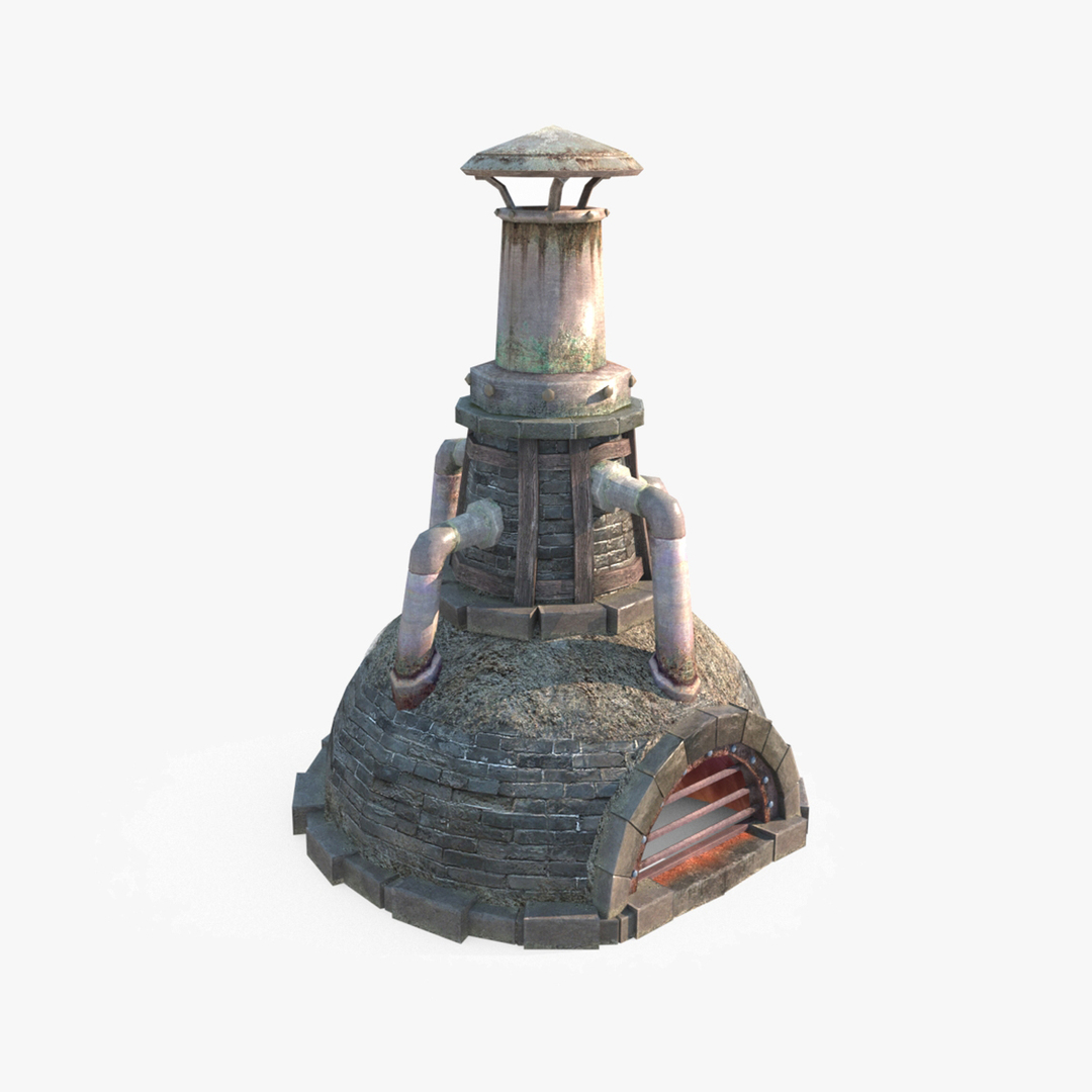 modelo 3d Antiguo horno de fundición - TurboSquid 2086963