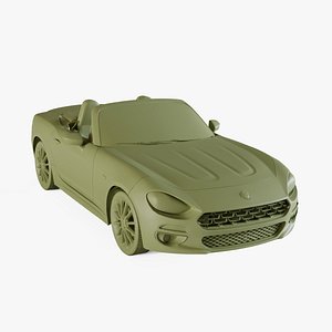 3D Fiat 124 Spider 2017 model