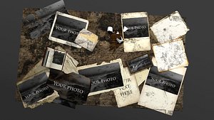 Camera animation through photos on the table