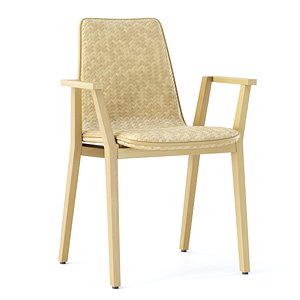 Scarlett wooden rattan armchair SR11