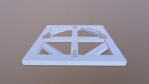 3D stackable and collapsible frame