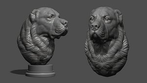 Central Asian Shepherd Dog Alabai 3D model