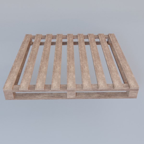 3D PBR Wooden Pallet Game Ready Low Poly 3D Model model