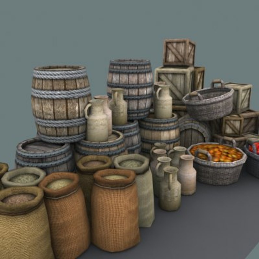 3d barrels baskets object medieval model https://p.turbosquid.com/ts-thumb/fv/X1rjAY/8T0S3gfR/render_all/jpg/1238931156/1920x1080/fit_q87/fdf9371431b0f0838279512ee48388aeb27b3262/render_all.jpg