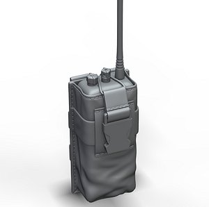 Radio Pouch High and Low Poly