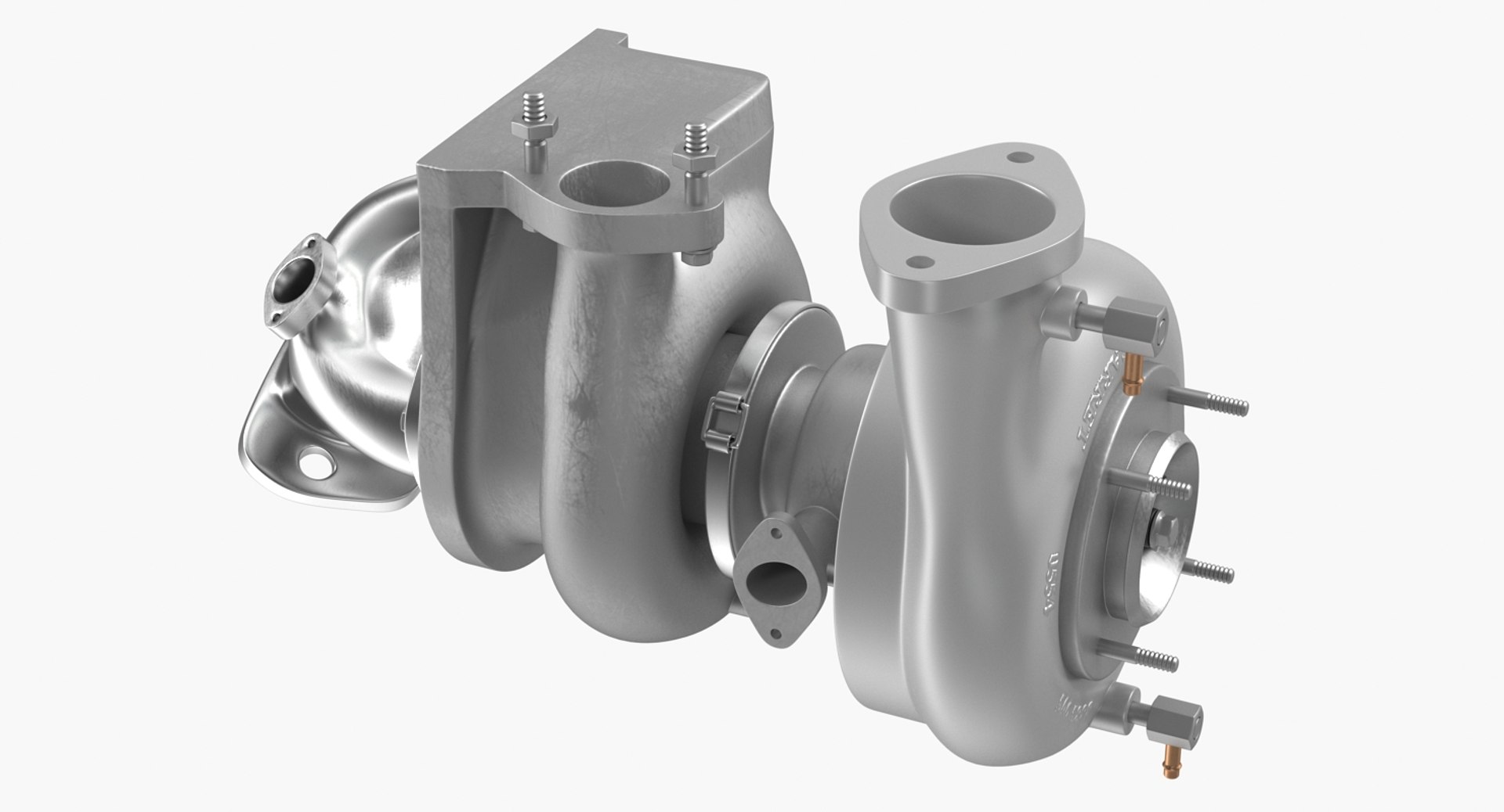 Car Turbo Turbine Turbocharger 3D Model 3D model preview