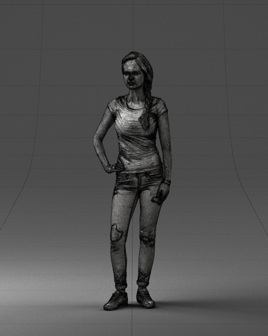 Girl Casual 3D Model - TurboSquid 1437168