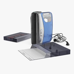 Retro Player with Cassette and Headphones