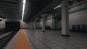Subway Station Scene