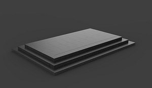 Pedestal Stair 3D model
