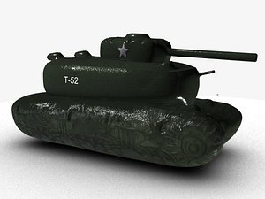 3D dummy army tank model