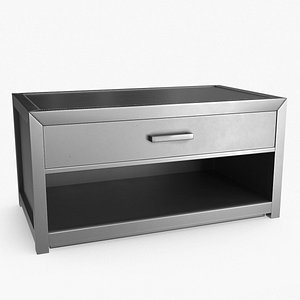 Dark Metal Nightstand model