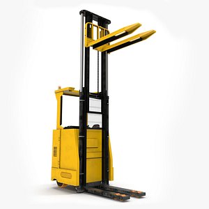 3D model Industrial Forklift Truck Rigged