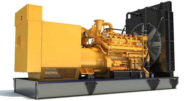 3d model gas generator engine modeled