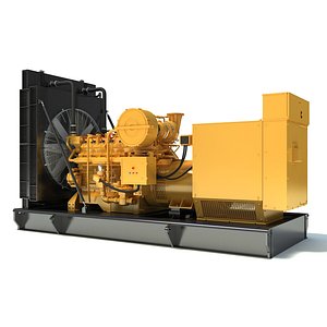 Gas Generator Engine 3D Model