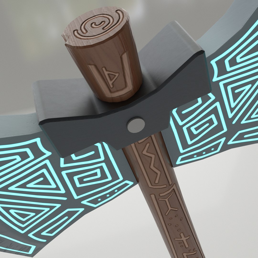 3D painted runic axe model https://p.turbosquid.com/ts-thumb/fv/vR25l0/OqXVd9TZ/cartoonaxe29/jpg/1540912649/1920x1080/fit_q87/666f2be904cd356588aede24895f768ccec4ff17/cartoonaxe29.jpg