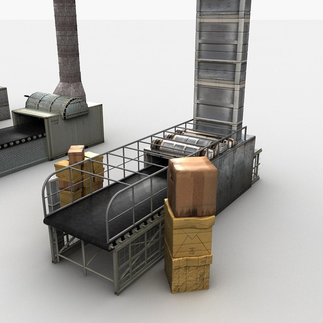 Machine Factory 3d Model