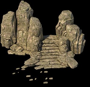 cave rock mountain 3D model