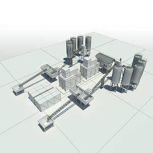 3ds max concrete plant